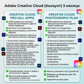 Adobe Creative Cloud (Аккаунт) 3 месяца