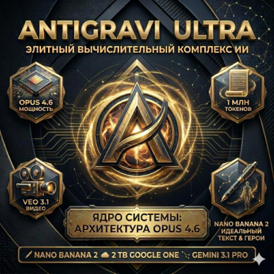Antigravity PRO / ULTRA | GOOGLE AI PRO | Gemini 3.1| Claude Opus 4.6|ЛИЧНЫЙ 6месяцев