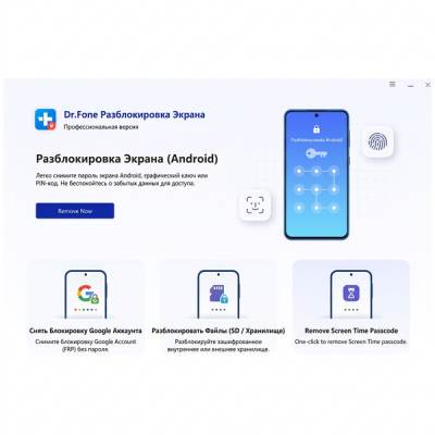 Screen Unlock (Android) Dr.Fone Разблокировка Экрана