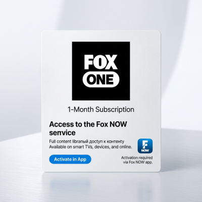 Fox ONE подписка на 1 месяц — доступ к сервису Fox NOW