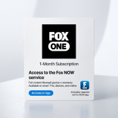 Fox ONE подписка на 1 месяц — доступ к сервису Fox NOW
