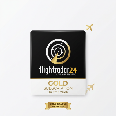FLIGHTRADAR24 GOLD до 1 года с подпиской GOLD
