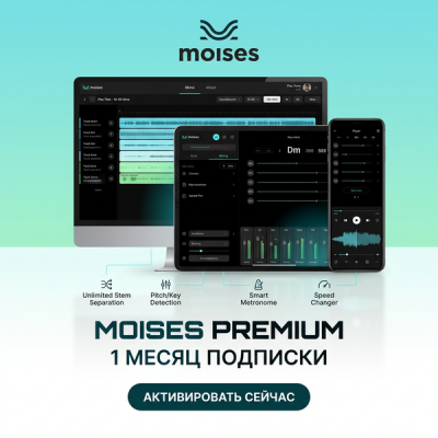 MOISES PREMIUM на 1 месяц подписки