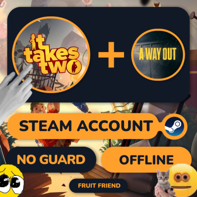Оффлайн аккаунт STEAM  | IT TAKES TWO + A WAY OUT |