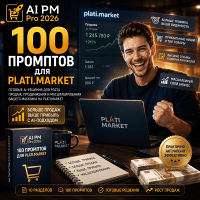 100 промптов ChatGPT для продаж на Plati.Market — AI PLATI MARKET Pro 2026