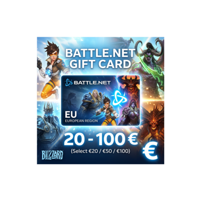 Карта Battle.net Gift Card | EU | 20-100€ | АВТОДОСТАВКА