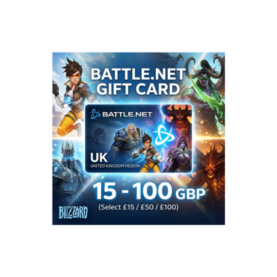 Карта Battle.net Gift Card | UK (Британия) | 15-100 GBP | АВТОДОСТАВКА