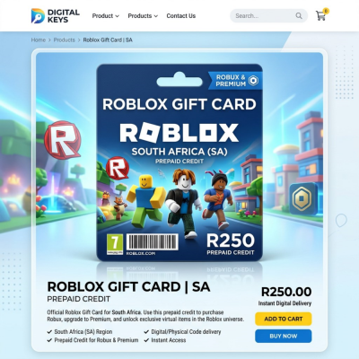 Подарочная карта Roblox для региона Саудовская Аравия (SA)