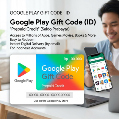 Google Play Gift Code (Индонезия) — официальный цифровой код