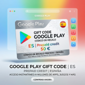 Google Play Gift Code (Испания) — официальный цифровой код