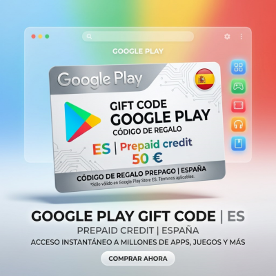 Google Play Gift Code (Испания) — официальный цифровой код