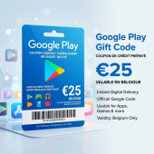 Google Play Gift Code (Бельгия) — официальный цифровой код