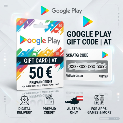 Google Play Gift Code (Австрия) — официальный цифровой код