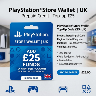 Пополнение PlayStation Store Wallet | Великобритания (UK) | Автовыдача