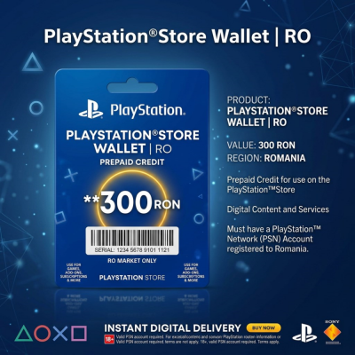 Пополнение PlayStation Store Wallet | RO (Румыния) | АВТОВЫДАЧА