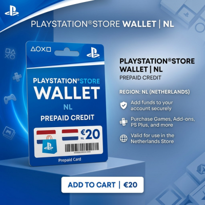 Пополнение PlayStation Store Wallet для региона Нидерланды (NL) с автоматической выдачей