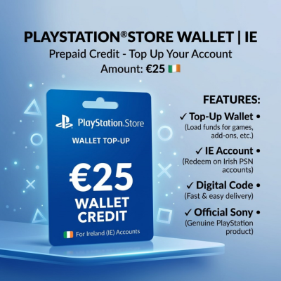 Пополнение PlayStation Store Wallet | IE (Ирландия) | АВТОВЫДАЧА