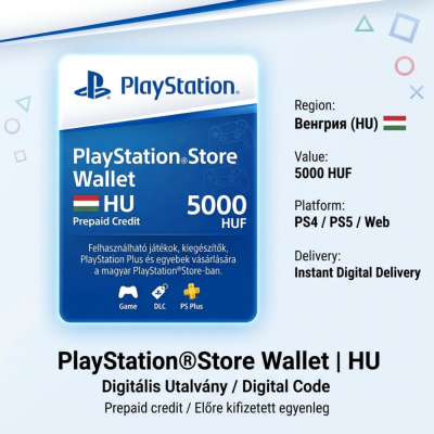 Пополнение PlayStation Store Wallet | HU (Венгрия) | АВТОВЫДАЧА