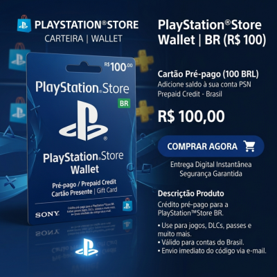 Пополнение PlayStation Store Wallet | BR (Бразилия) | АВТОВЫДАЧА