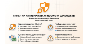 Нужен ли антивирус на Windows 10, Windows 11